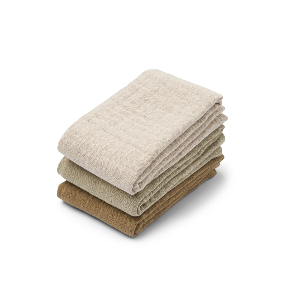 Lewis Muslin Cloth 3-Pack - Sandy mix