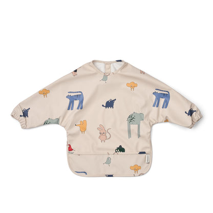Merle Printed Cape Bib - Imagine / Sandy
