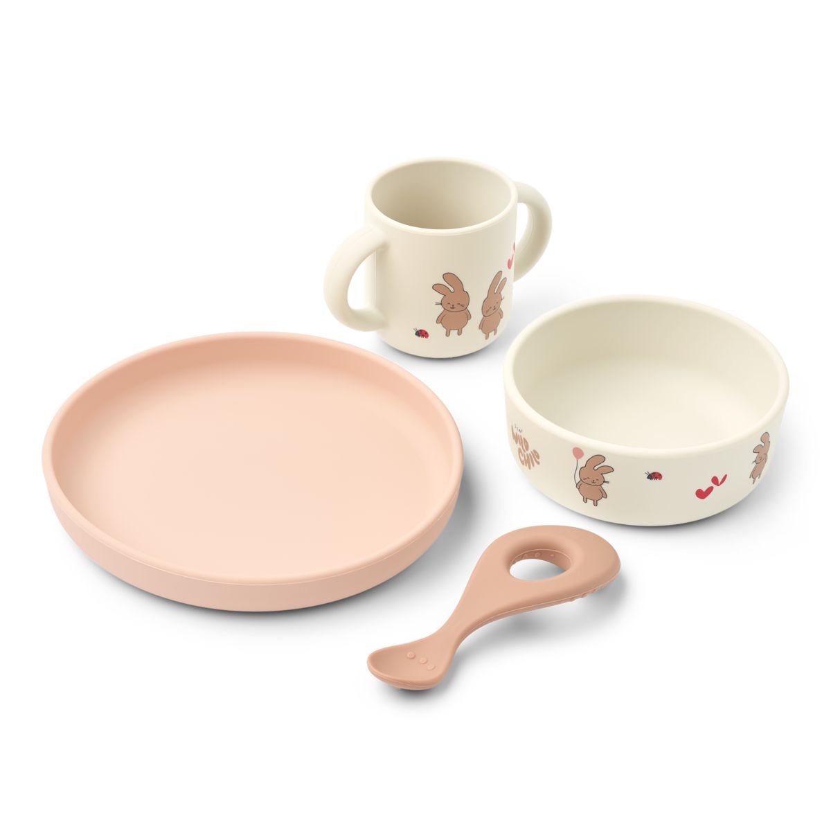 Vivi Printed Tableware Set - Wild child / Rosey