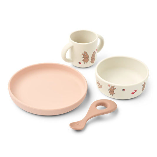 Vivi Printed Tableware Set - Wild child / Rosey