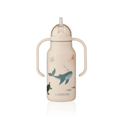 Kimmie Water Bottle 250 ml - Sea creature / Sandy
