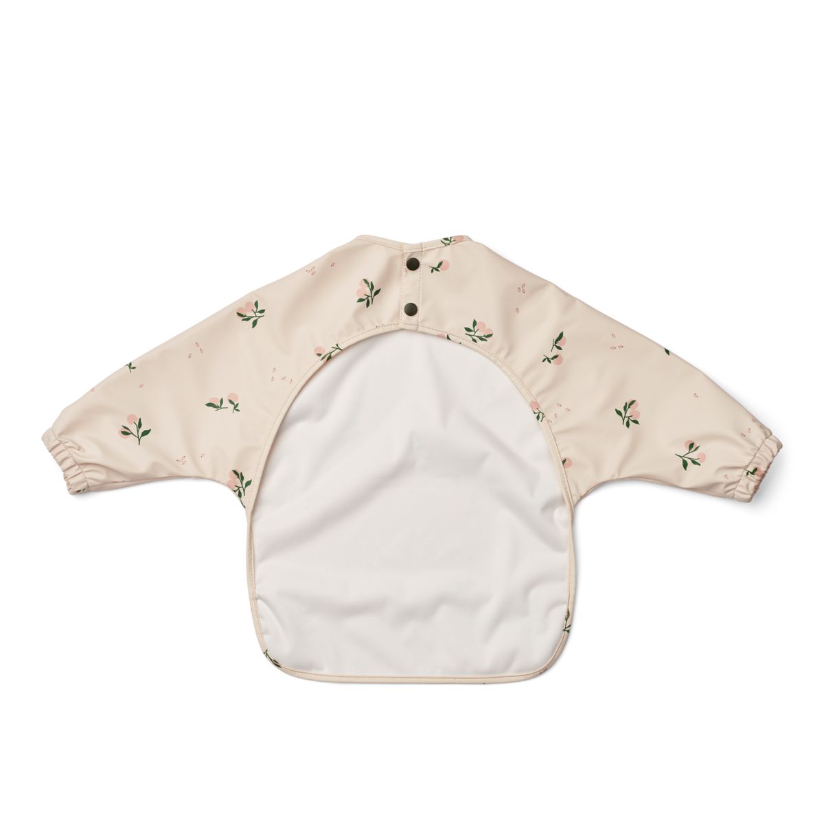 Merle Printed Cape Bib - Peach / Sea shell mix