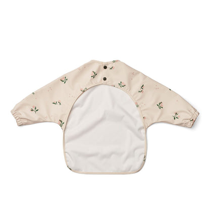 Merle Printed Cape Bib - Peach / Sea shell mix