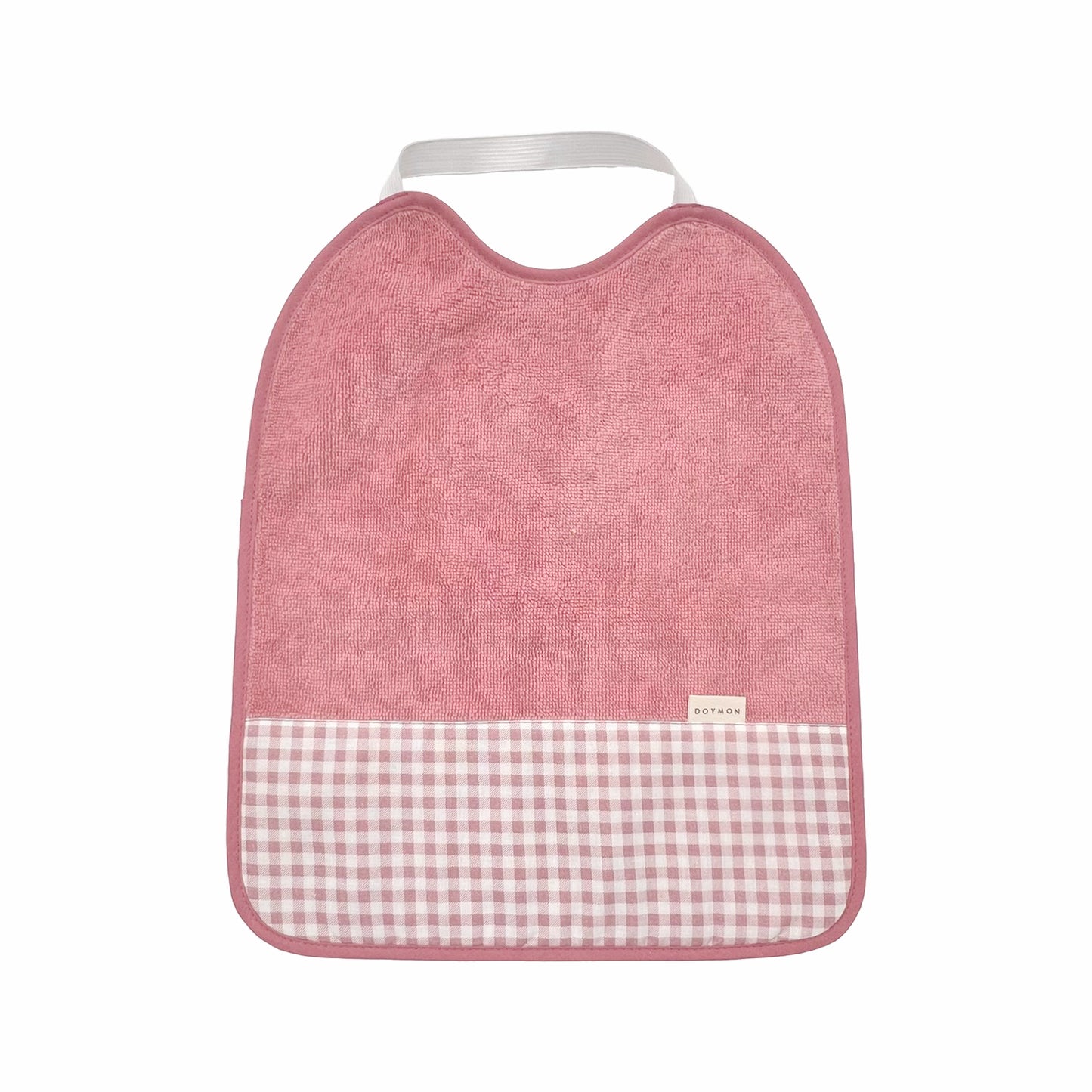 Babero con goma Doymon Nuba vichy rosa