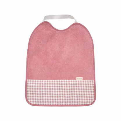 Babero con goma Doymon Nuba vichy rosa