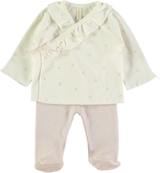 Conjunto primera puesta volante BELLA POPPY Rose