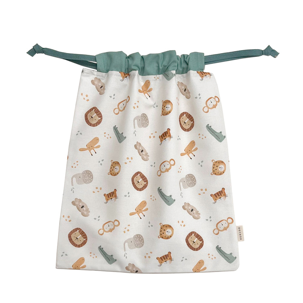 Bolsa impermeable muda Doymon Koda animalitos verde agua