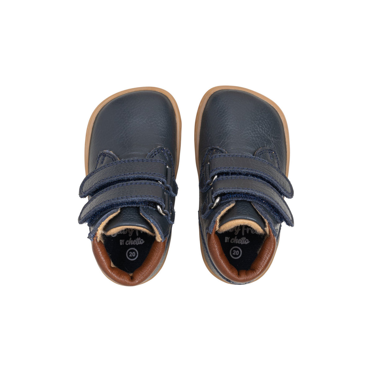 Bota barefoot doble velcro Chetto — Azul marino - vista 5