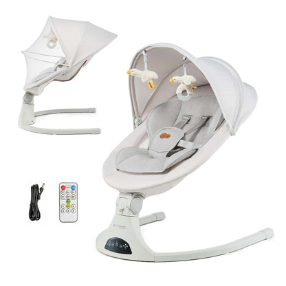 Hamaca mecedora Kinderkraft Tulsy — Beige