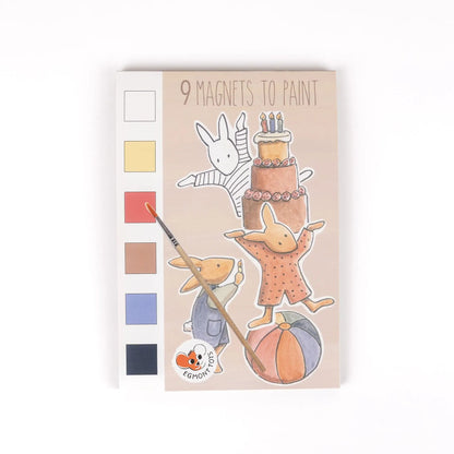 Paleta de pinturas pastel y vivas
