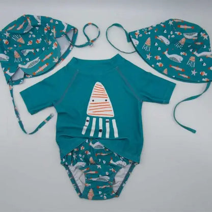 Camiseta pr. Solar UPF 50+ - Esmeralda Jellyfish — detalle