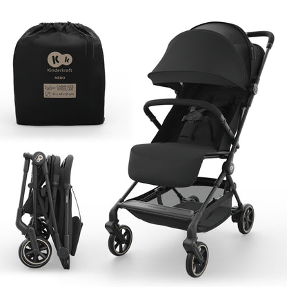 Silla de paseo de cabina Kinderkraft Nebo — Negro