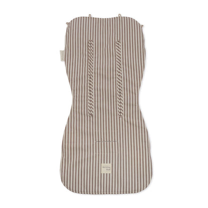 Colchoneta praline rayas moka - detalle 2