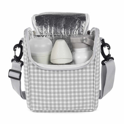 Bolsa termica I love Vichy Gris - en uso