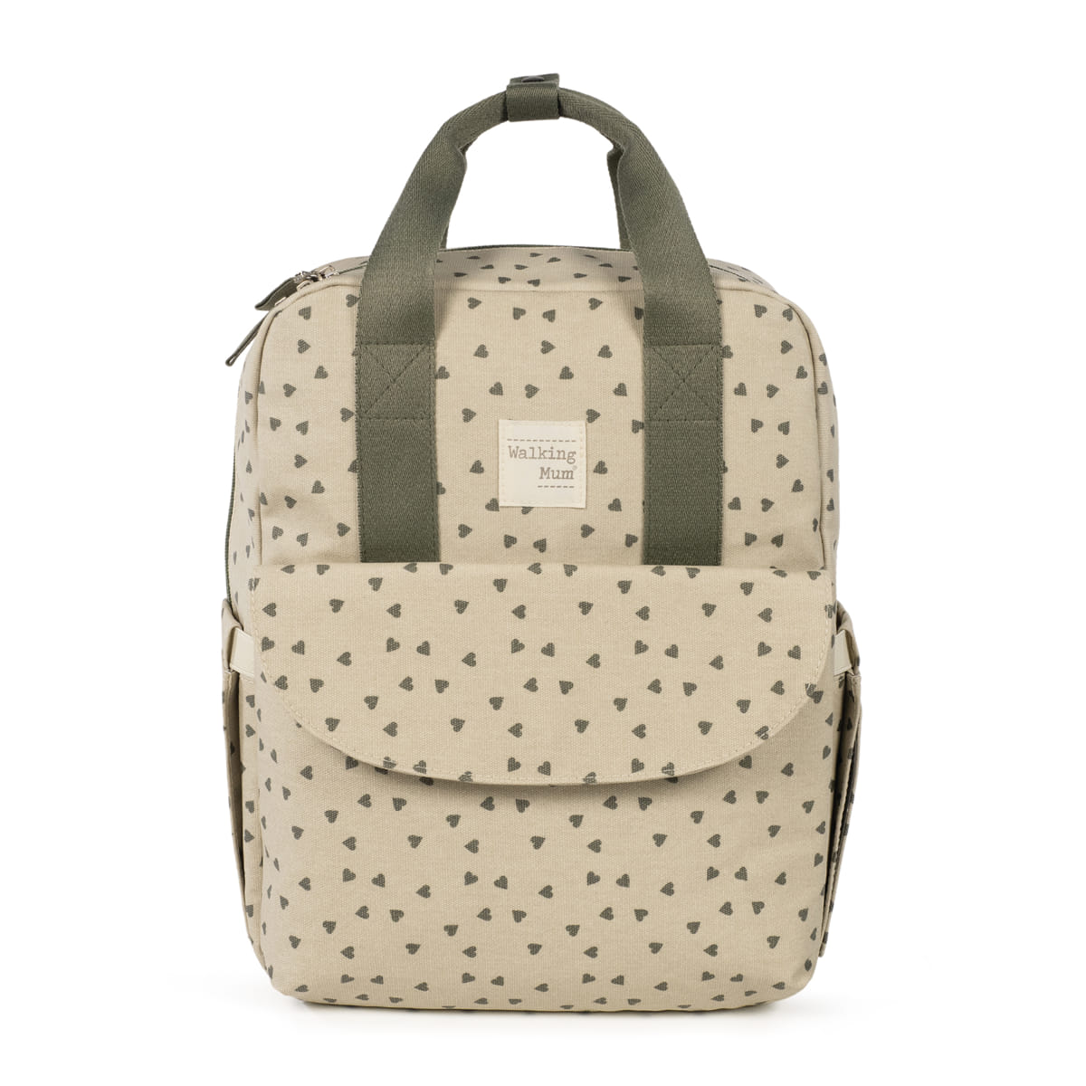 Mochila Corazones Poppy Musgo - vista alternativa