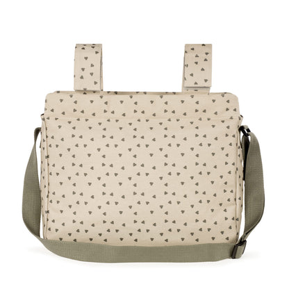 Bolsa Canastilla Corazones Poppy Musgo - detalle 3