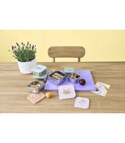 Snackbox Acero Inox 3 pcs Dog - en uso