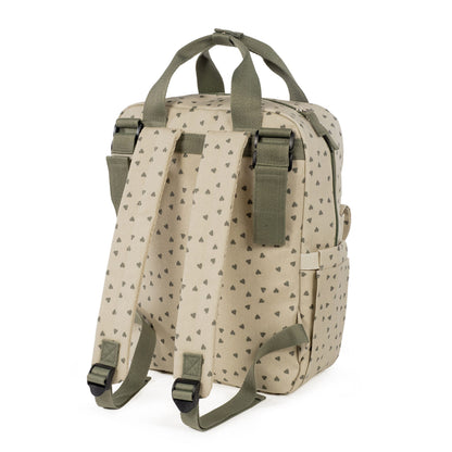 Mochila Corazones Poppy Musgo - detalle 3