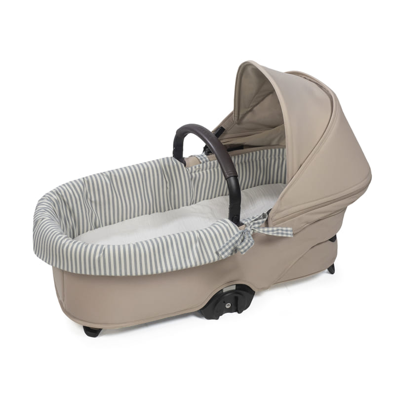 Cubre cuco dual + funda colchon praline vichy matcha - vista alternativa