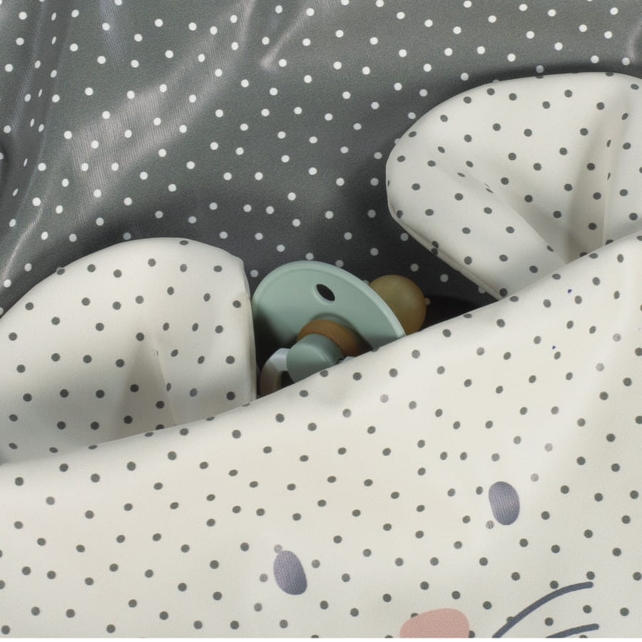 Babero con mangas Topito Poppy Musgo - detalle 2