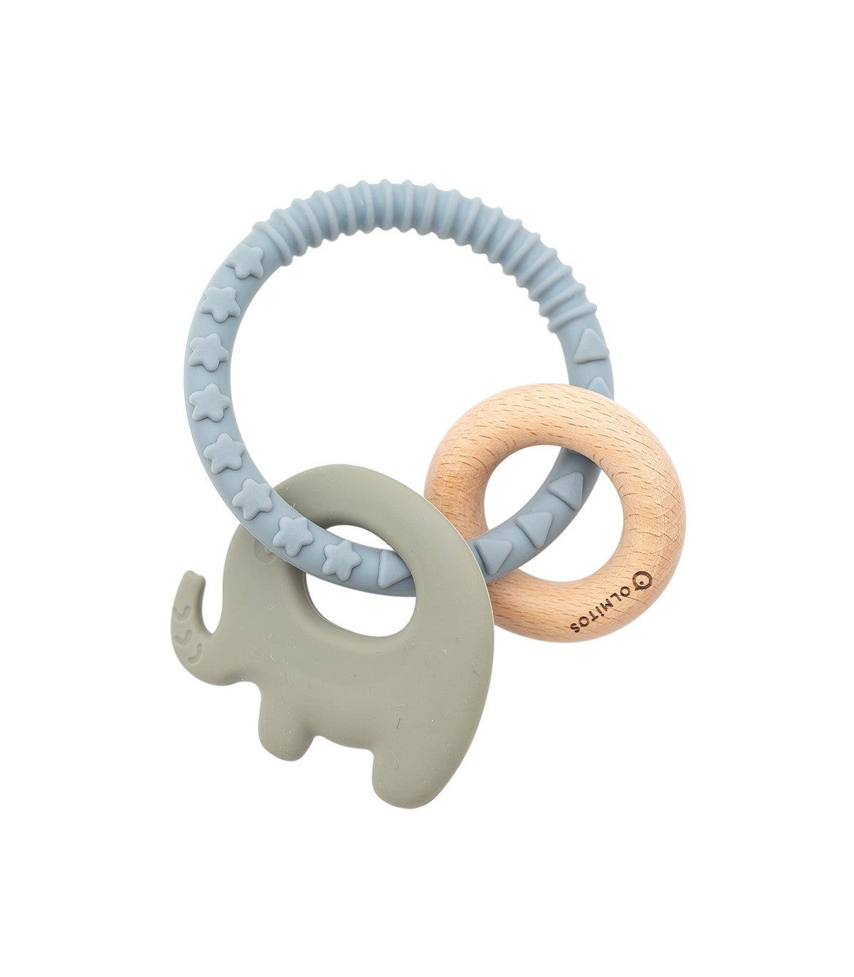 Mordedor Silicona y Madera Elefante - detalle 2