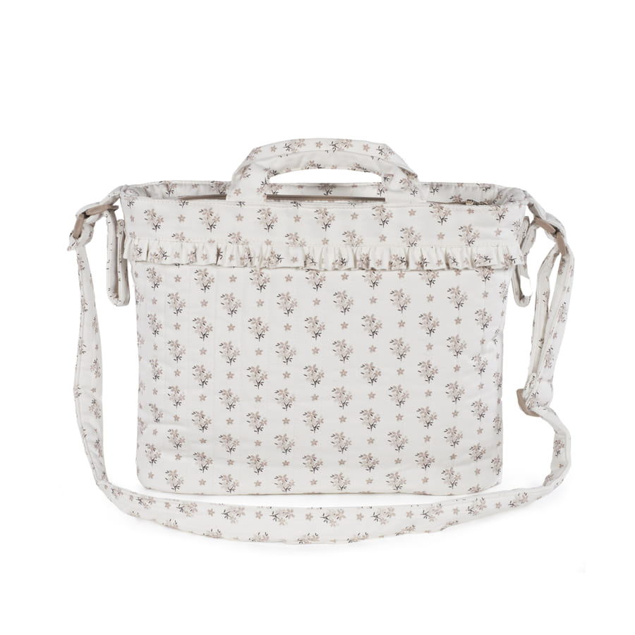 Bolsa canastilla botton flores - detalle