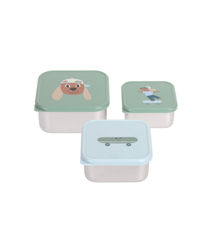 Snackbox Acero Inox 3 pcs Dog