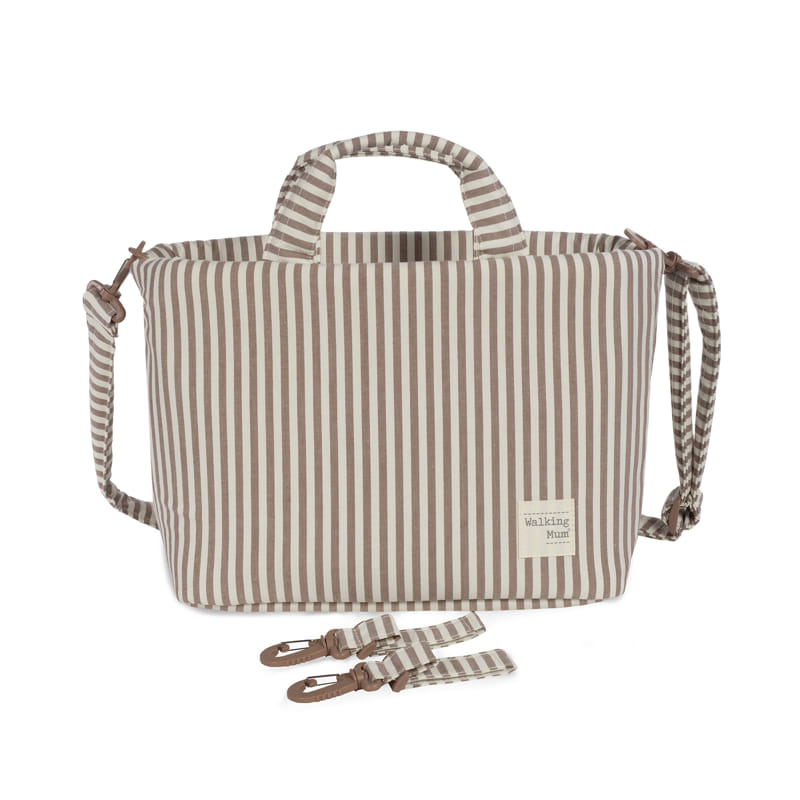 Bolsa canastilla praline rayas moka - vista alternativa
