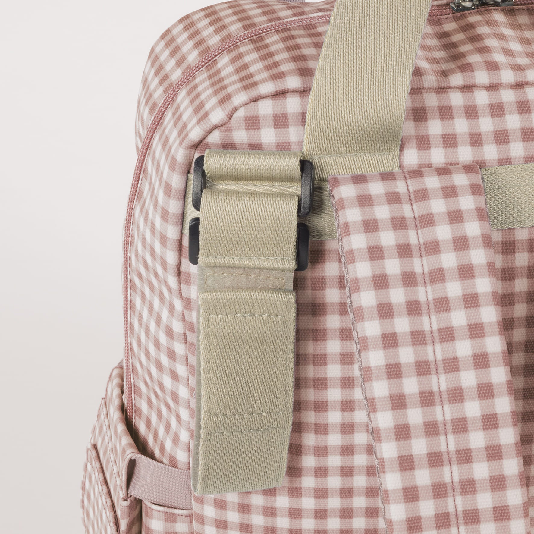 Mochila I love Vichy Rosa - detalle