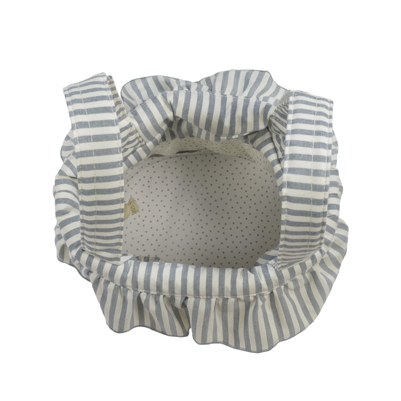 Bolso bucket praline rayas matcha - detalle 2