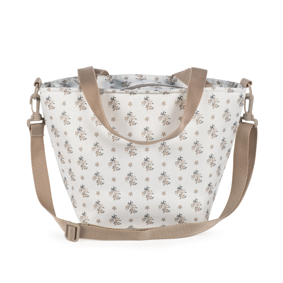 Bolsa comiditas termica botton flores - detalle