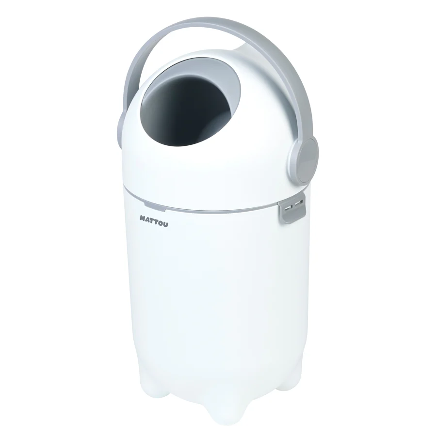 Dropy Contenedor pañal Blanco Gris Nattou - vista alternativa