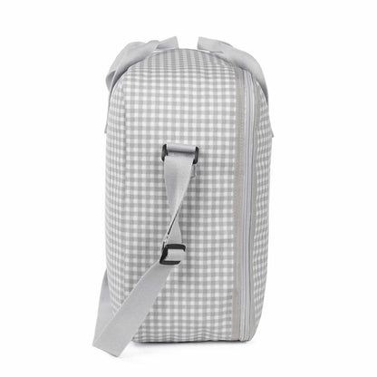 Maleta I love Vichy Gris - detalle