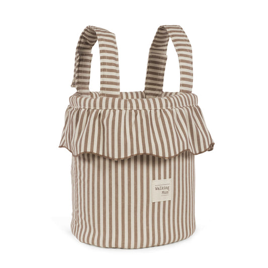 Bolso bucket praline rayas moka - vista alternativa