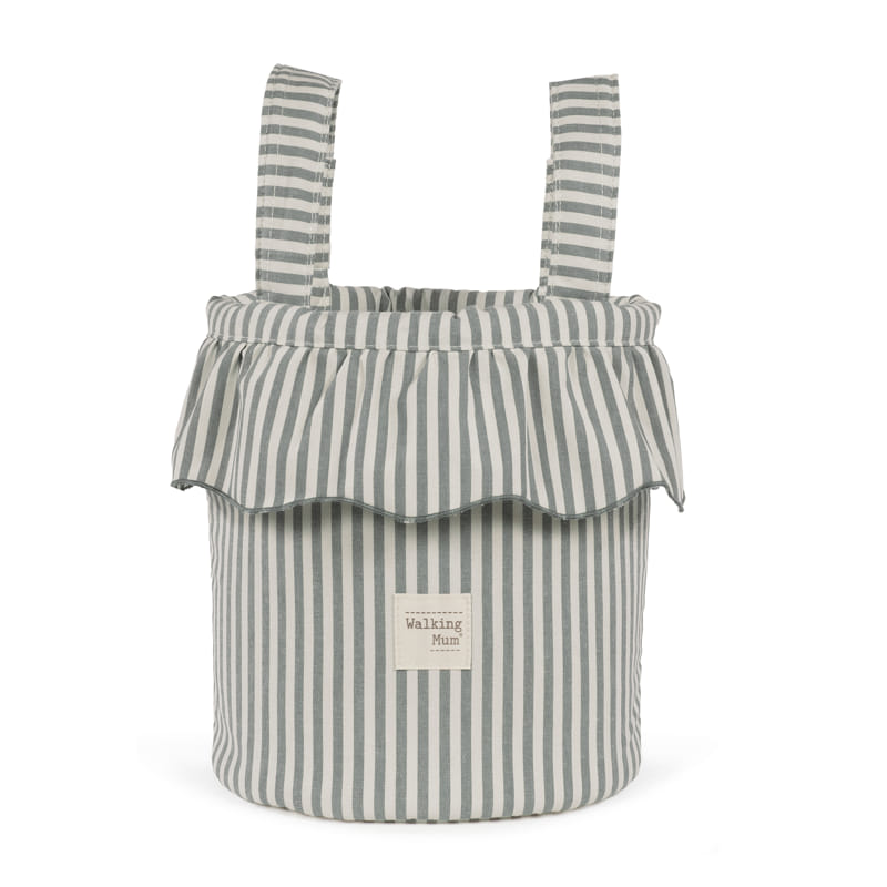 Bolso bucket praline rayas matcha