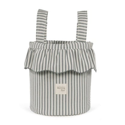 Bolso bucket praline rayas matcha