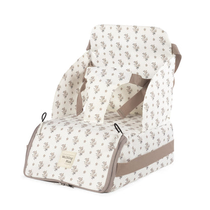 Trona Portatil botton flores - detalle