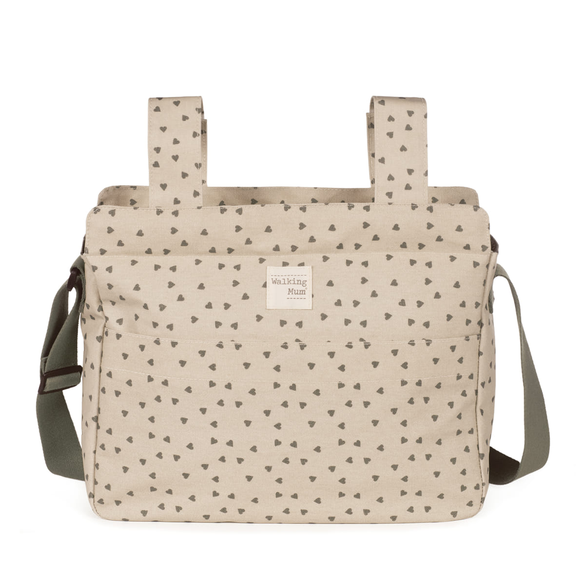 Bolsa Canastilla Corazones Poppy Musgo - vista alternativa