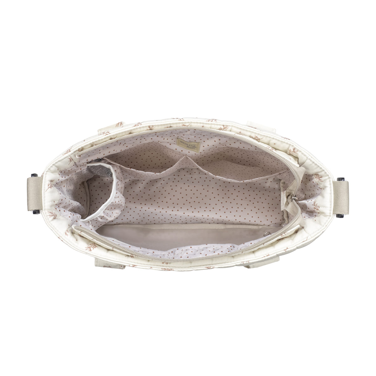 Bolsa crossbody mimosa rosa - en uso