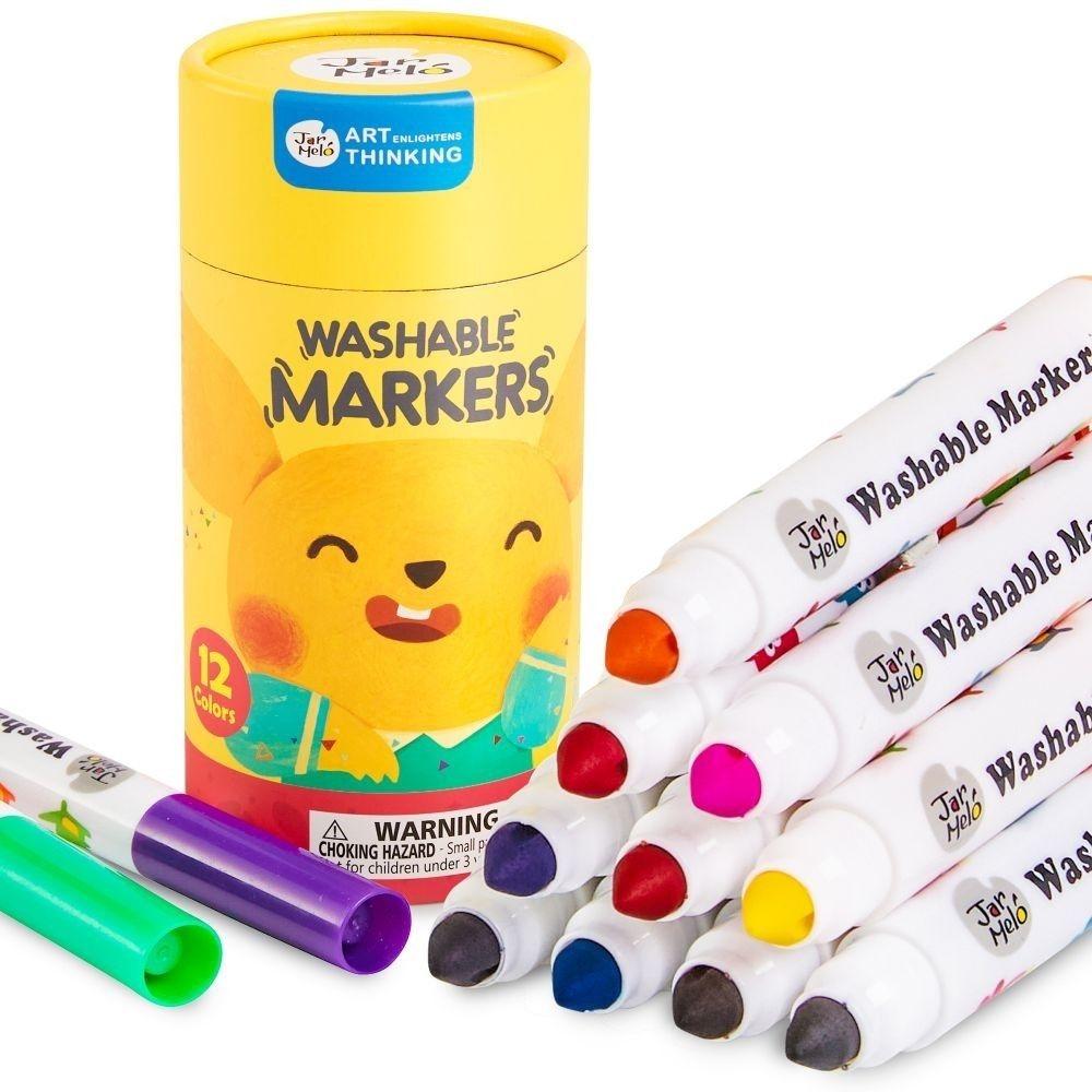 Rotuladores lavables 12 colores Jarmelo