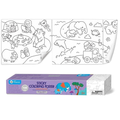 Papel adhesivo para colorear Animal Stories Jarmelo