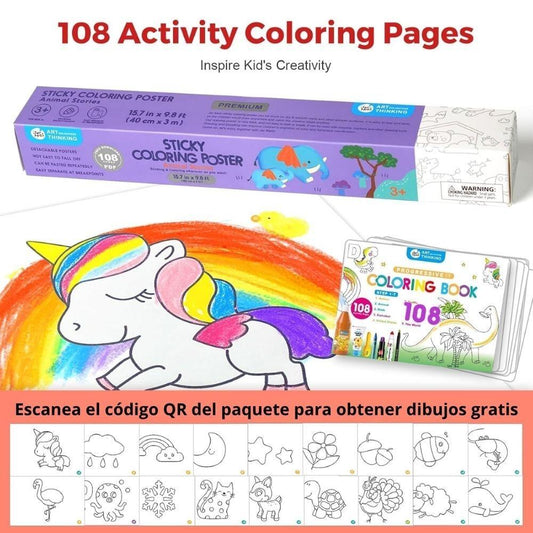 Papel adhesivo para colorear Animal Stories Jarmelo - vista alternativa