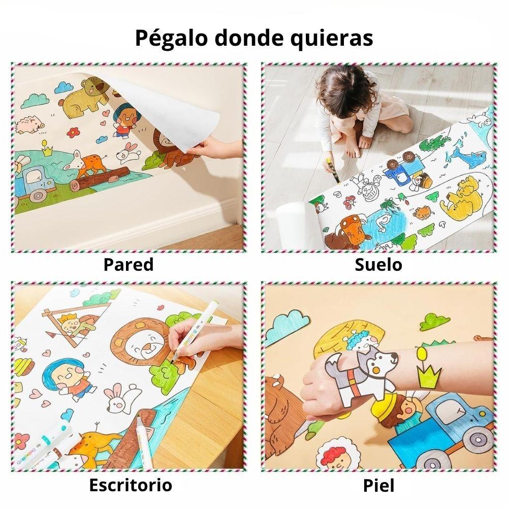 Papel adhesivo para colorear Animal Stories Jarmelo - detalle
