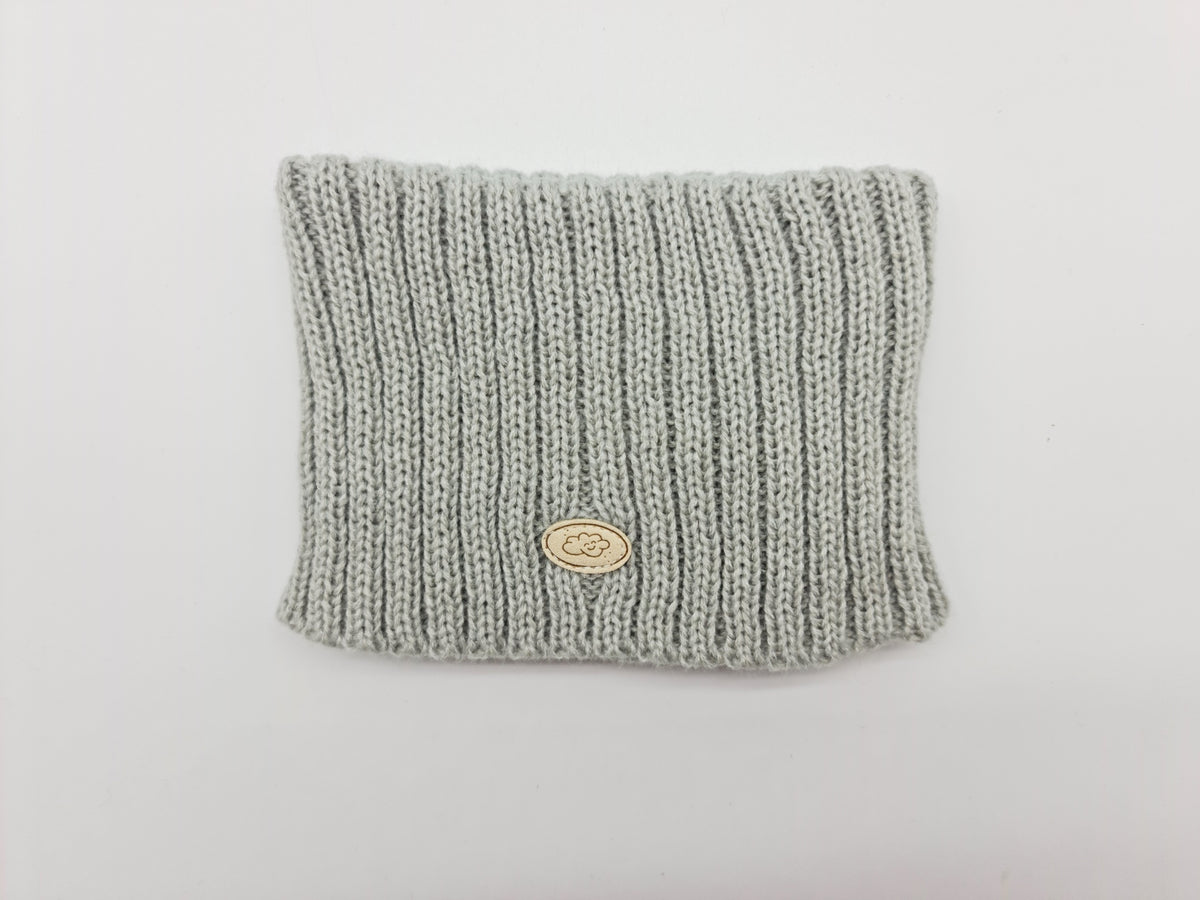 Cuello doble de canalé Monnuage - Gris