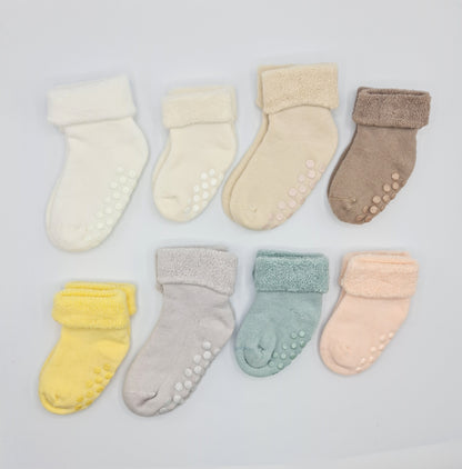 Calcetines antideslizantes lisos de bebé Monnuage - colores surtidos