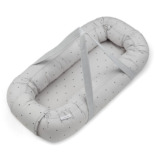 Gro Printed Babylift - Classic dot dumbo grey